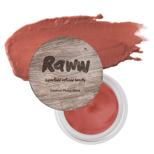 Raww Coconut Plump Gloss Apple Tini – Natural plumping lip gloss with Coconut and Peppermint Oil - 3.1ml