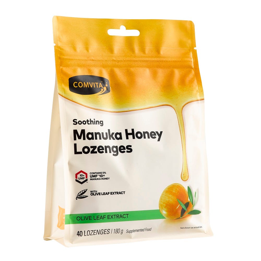 Mānuka Honey Lozenges Olive Leaf Extract