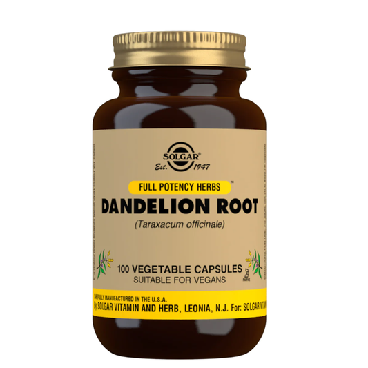 Solgar Dandelion Root Supplement Bottle Image