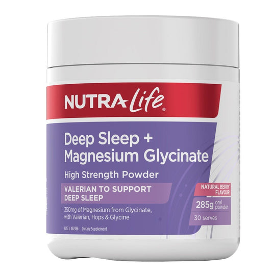 Nutra-Life Deep Sleep + Magnesium Glycinate Powder – natural sleep and relaxation support - 285g