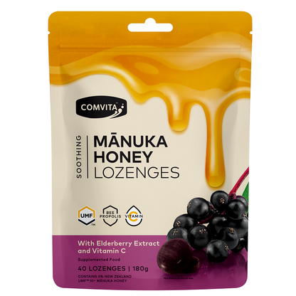 Mānuka Honey Lozenges with Elderberry and Vitamin C