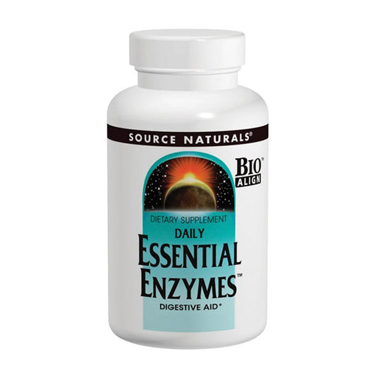 Image of Source Natural Essential Enzymes Bottle and Capsules for digestive support