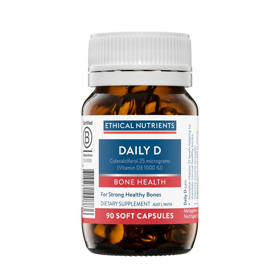Ethical Nutrients Daily D – High Strength Vitamin D3 Supplement for Immune & Bone Health