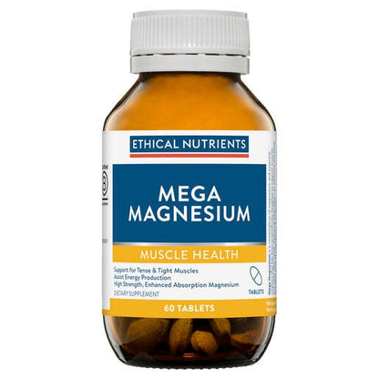Front Bottle of Ethical Nutrients Mega Magnesium 