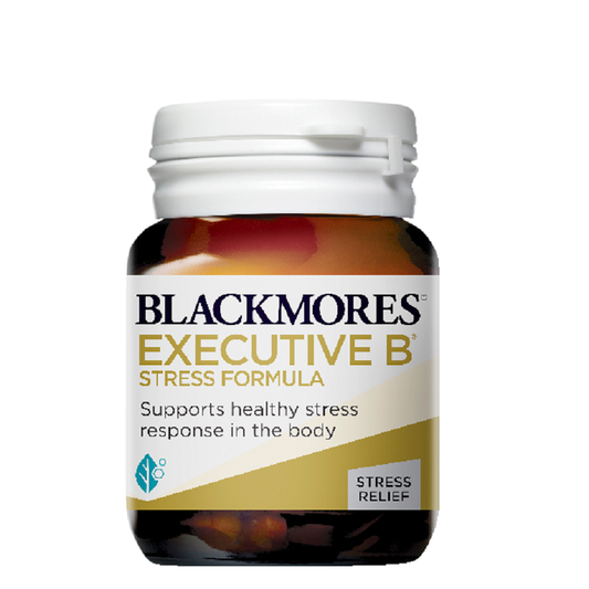 Blackmores Executive B Stress - Product Bottle and Tablets