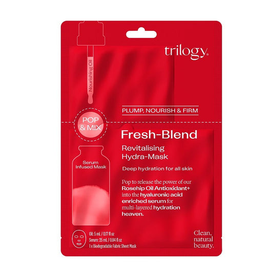 Image of Trilogy Fresh Blend Revitalising Hydra Mask package. 
