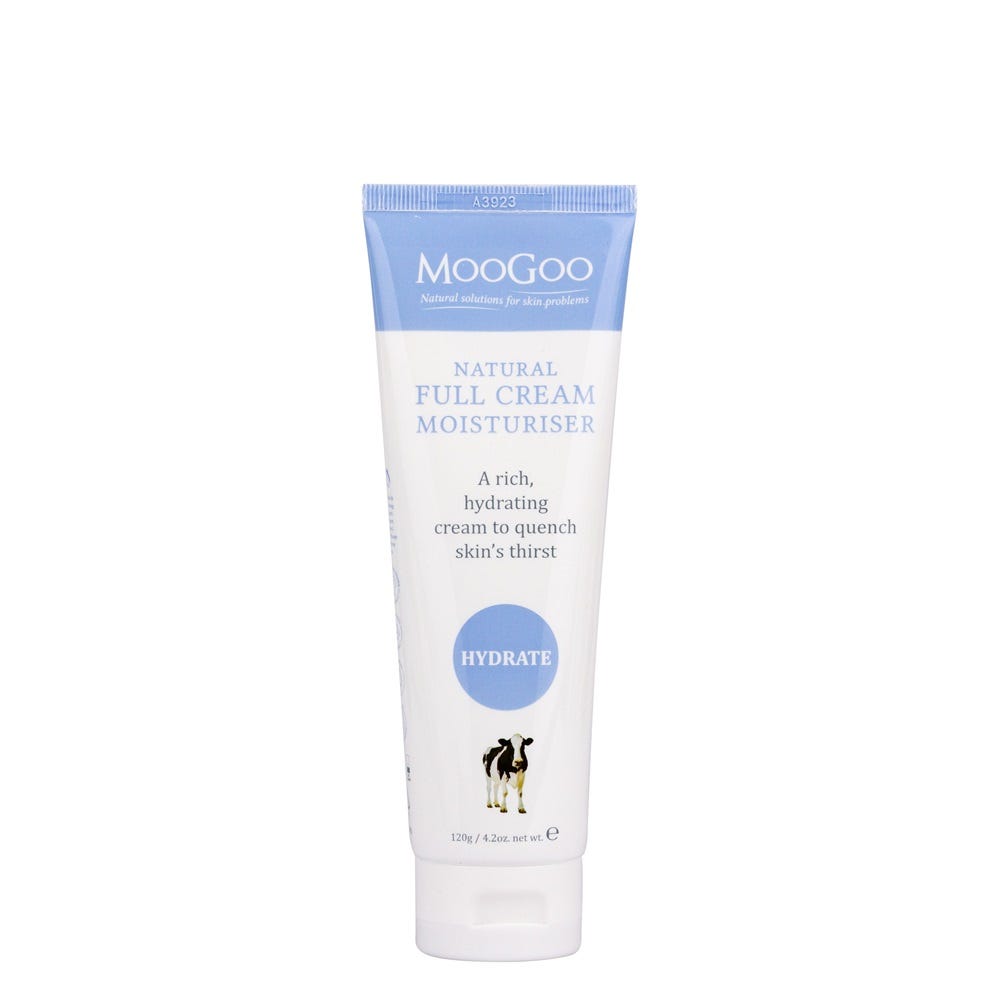 MooGoo Full Cream Moisturiser the ultimate skin thirst quencher. 