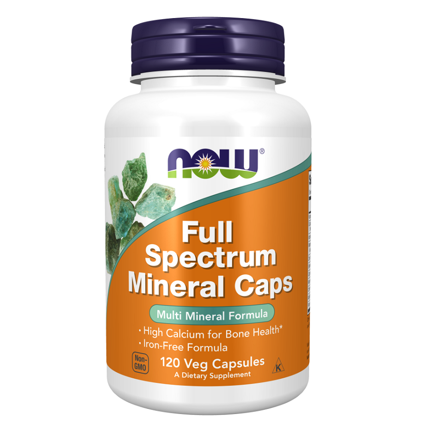 NOW Full Spectrum Mineral Caps - Product Bottle