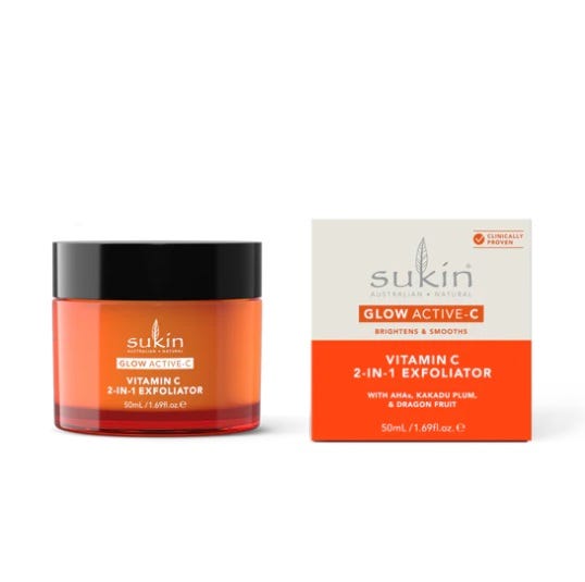 Glow Active-C Vitamin C 2 In 1 Exfoliator - Health 2000