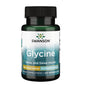 Swanson Glycine supplement bottle against a serene backdrop, symbolizing relaxation and well-being