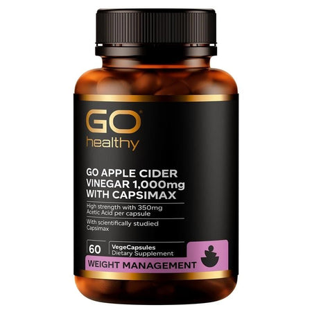 GO Apple Cider Vinegar 1,000mg with Capsi-Max - Health 2000