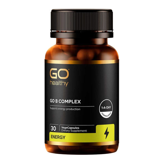 GO Healthy GO B Complex – high-strength B vitamin supplement for energy and stress support 30 Capsules
