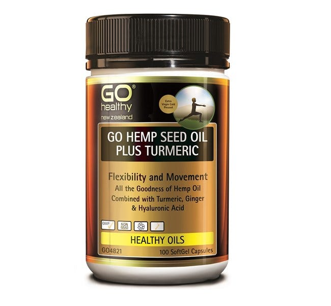 GO Hemp Seed Oil Plus Turmeric - Health 2000