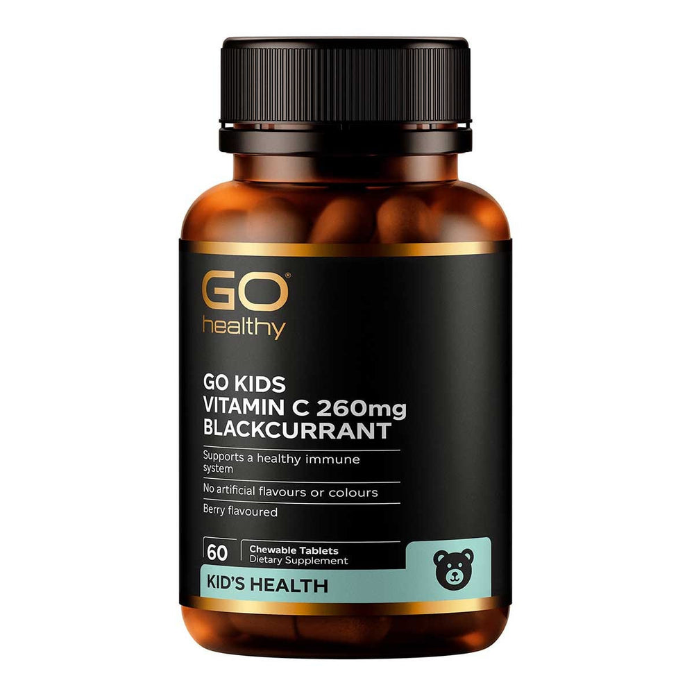GO Kids Vitamin C 260mg Blackcurrant - Health 2000