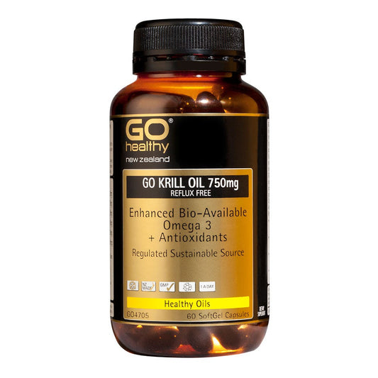 GO Krill Oil 750mg - Reflux Free