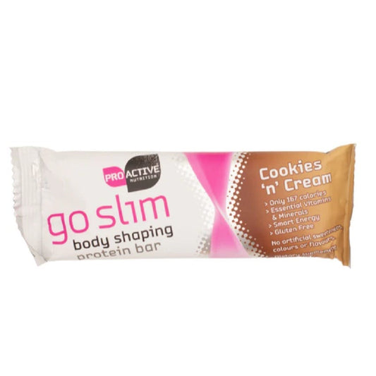 Go Slim Body Shaping Protein BarCookies n Cream 44g Bar