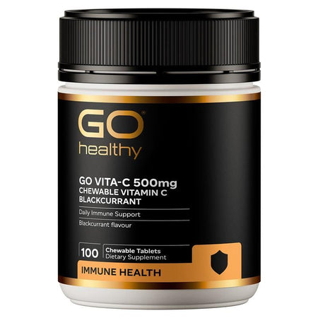 GO VITA-C 500mg Blackcurrant - Health 2000