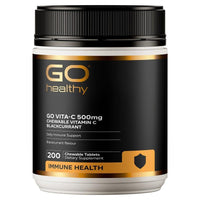 GO VITA-C 500mg Blackcurrant - Health 2000