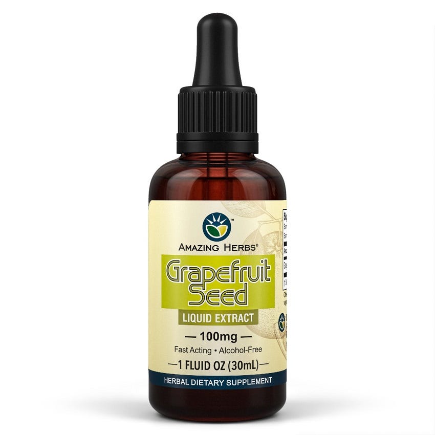 Amazing Herbs Grapefruit Seed Extract | Natural Antioxidant and Wellness Boost - 30ml