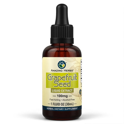 Amazing Herbs Grapefruit Seed Extract | Natural Antioxidant and Wellness Boost - 30ml