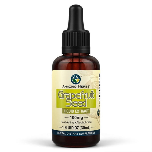 Amazing Herbs Grapefruit Seed Extract | Natural Antioxidant and Wellness Boost - 30ml