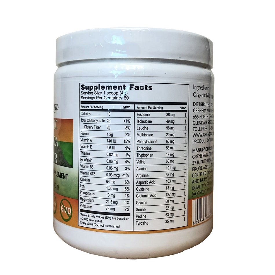 Organic Moringa Leaf Powder