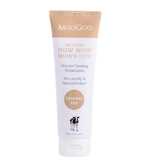 MooGoo How Now Brown Cow Gradual Tanning Cream for a safe natural looking tan