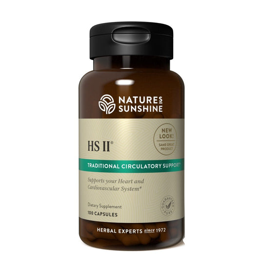 Image of Nature's Sunshine HS II Bottle and Capsules for heart health