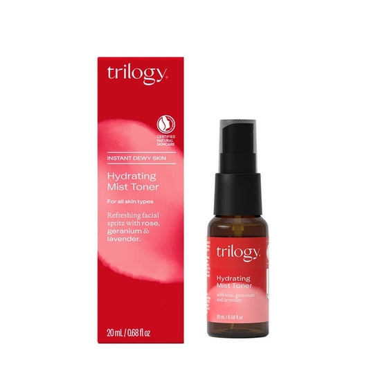 Trilogy Hydrating Mist Toner Mini – hydrating botanical face mist for refreshing and soothing hydration
