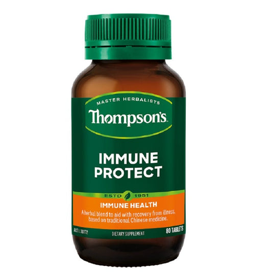 Image of Thompson's Immune Protect bottle and tablets for immune health