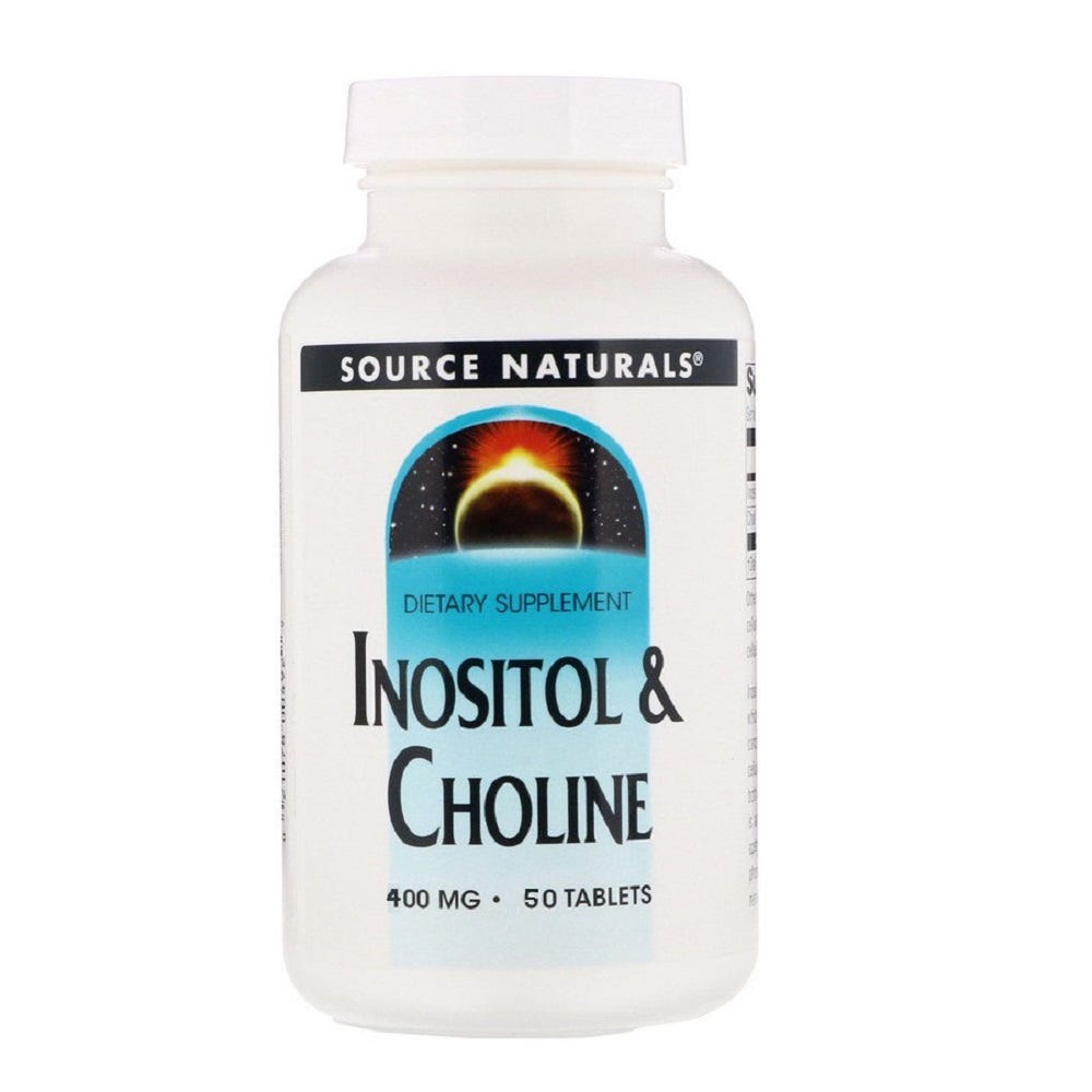 Source Naturals - Inositol & Choline 400mg - Health 2000 – Health2000