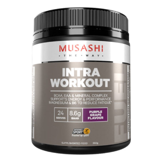 Musashi Intra Workout Tub and Powder - Purple Grape Flavor Sports Nutrition Supplement