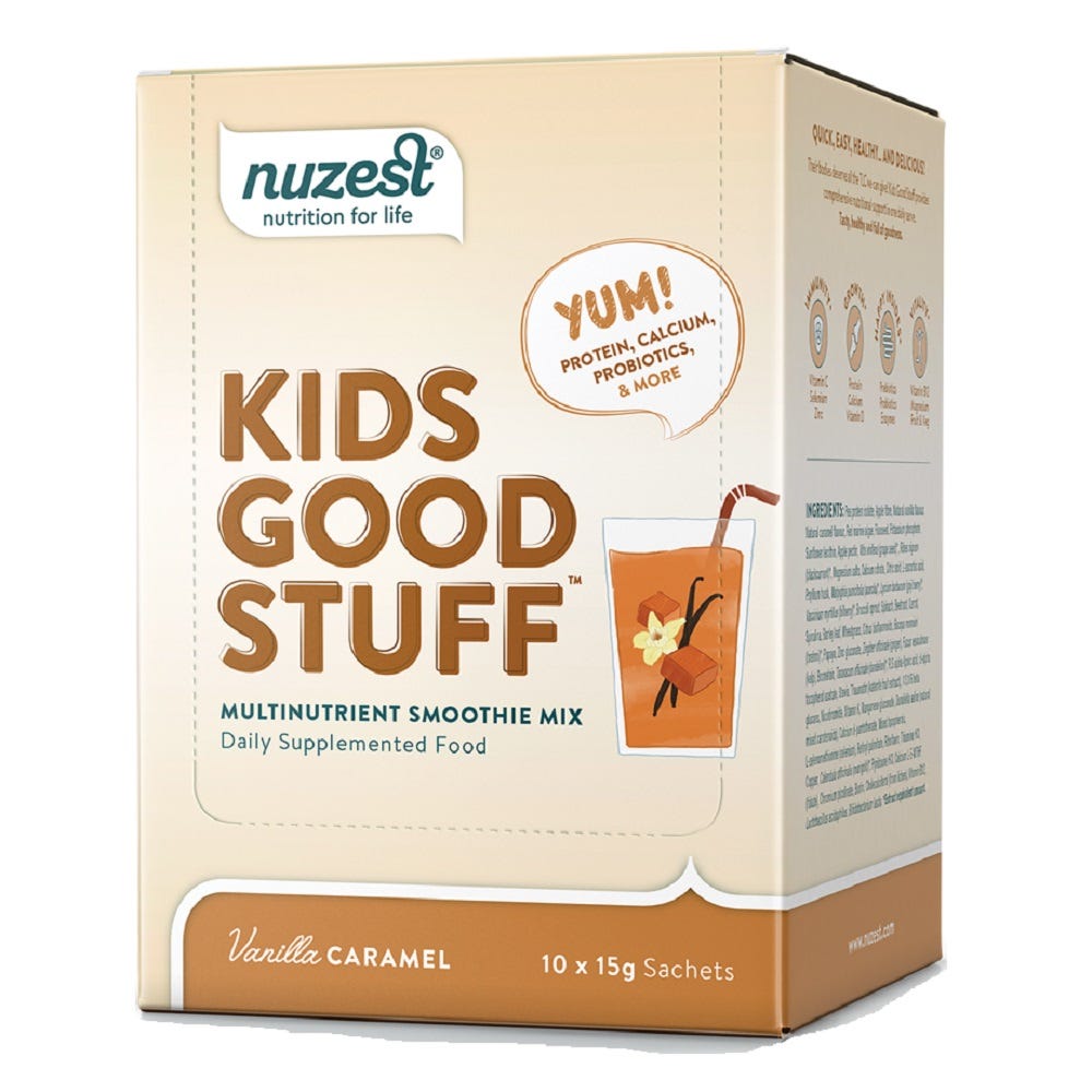 Image of NuZest Kids Good Stuff - Vanilla Caramel Sachets with Natural Ingredients