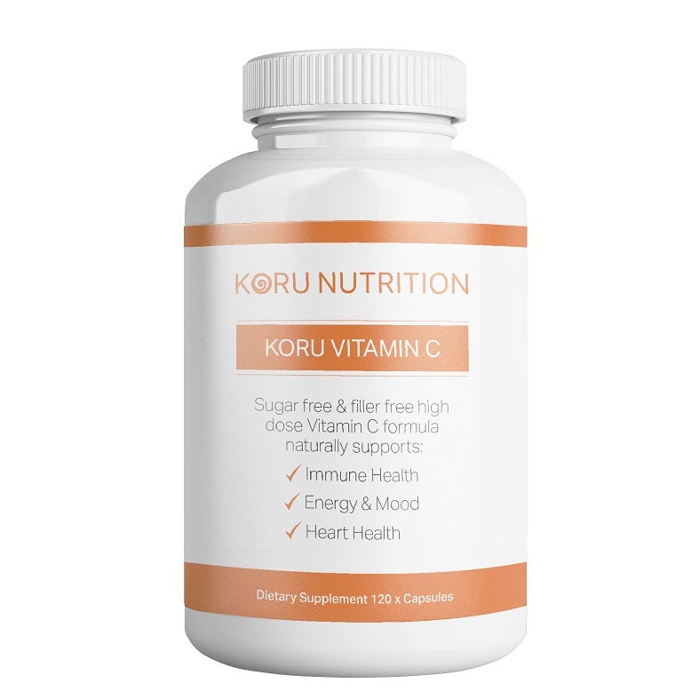 Koru Vitamin C 120 Capsules – natural immune support supplement with bioavailable Vitamin C