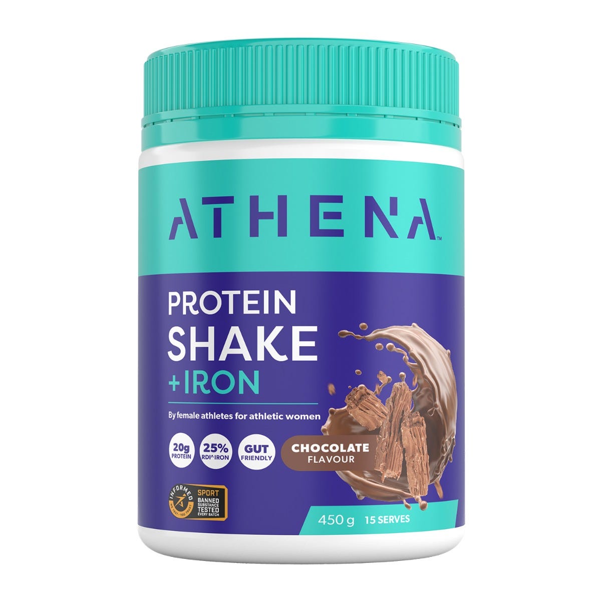 Image of Athena Protein Shake + Iron Chocolate 