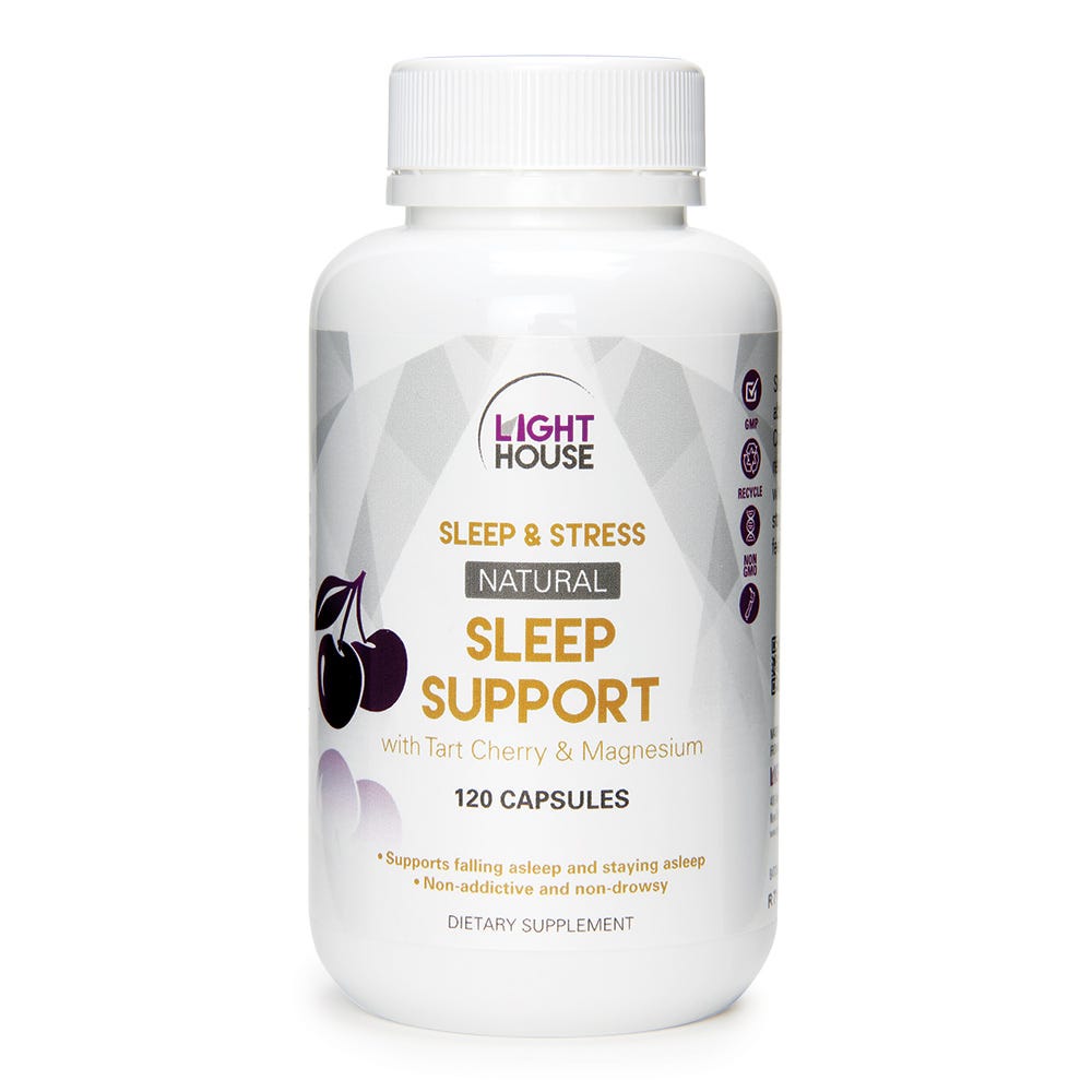 Buy Lighthouse Sleep Support | Magnesium & Tart Cherry | Health 2000 ...