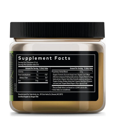 Lion's Mane & Turmeric Powder