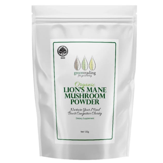 Organic Lion's Mane Mushroom Powder - Health 2000
