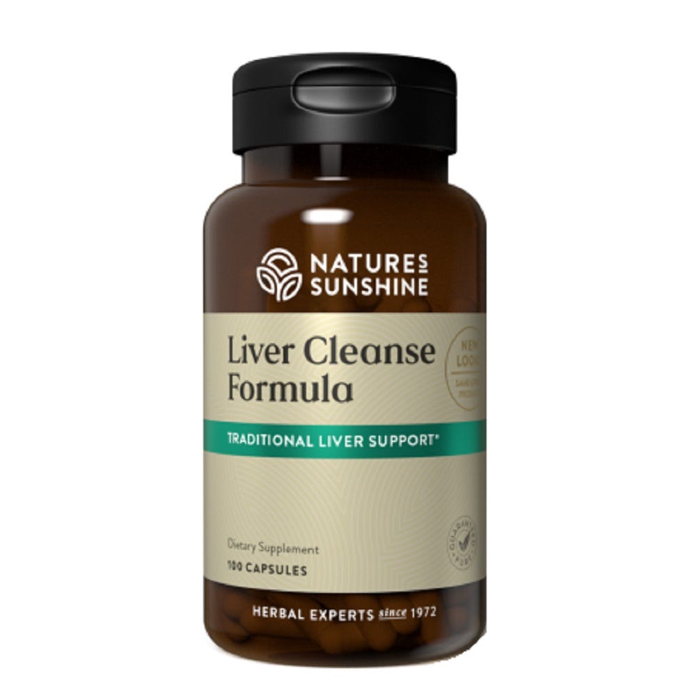Image of Liver Cleanse Formula bottle and capsules for detox. 