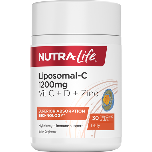 Image of Nutra Life Liposomal-C 1200mg Vit C + D + Zinc