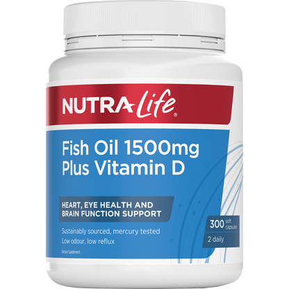 Fish Oil 1500mg + Vit D