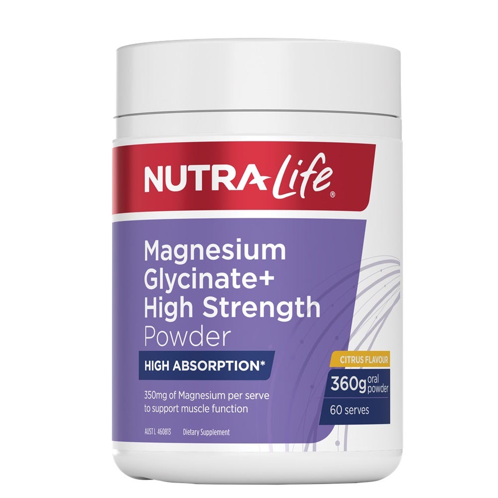 Magnesium Glycinate+ High Strength Powder - Citrus
