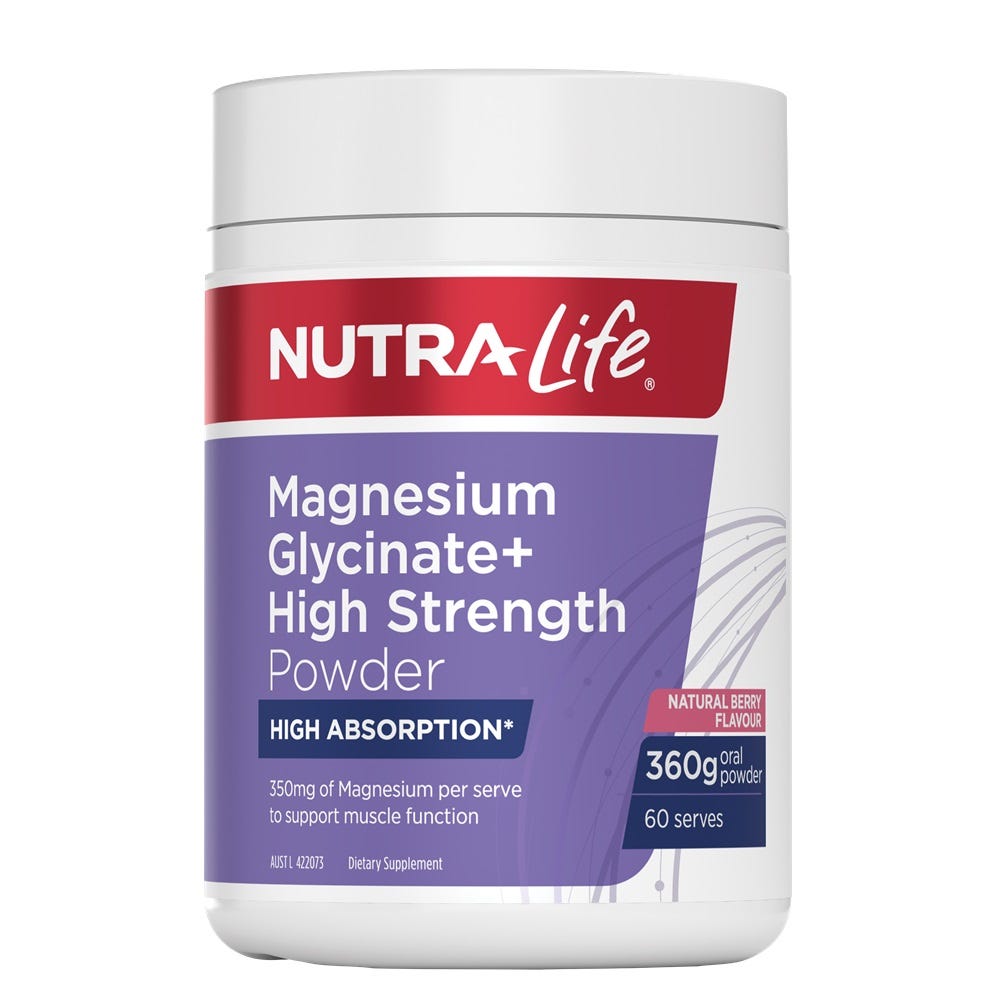 Magnesium Glycinate+ High Strength Powder - Berry