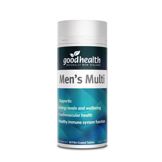 Good Health Men’s Multi 60 Tablets – high‑potency men’s multivitamin for energy, prostate, heart and immune support