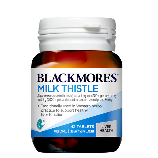 Blackmore's Milk Thistle 42 Tablets - to support liver detox