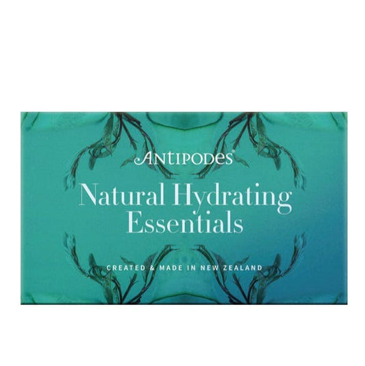 Antipodes Natural Anti‑Ageing Essentials skincare set – night cream, eye cream & face oil