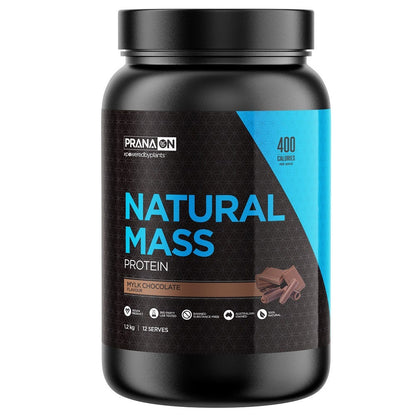 PranaOn Natural Mass Mylk Chocolate Tub - Muscle Building Nutrition
