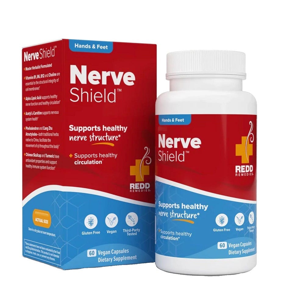 REDD Nerve Shield bottle – natural nerve and circulation support supplement - 60 Capsules