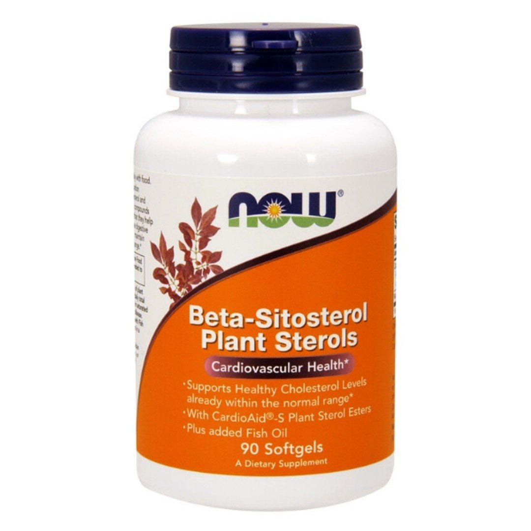 NOW Beta-Sitosterol – Natural Plant Sterols for Heart & Prostate Health - 90 Softgels
