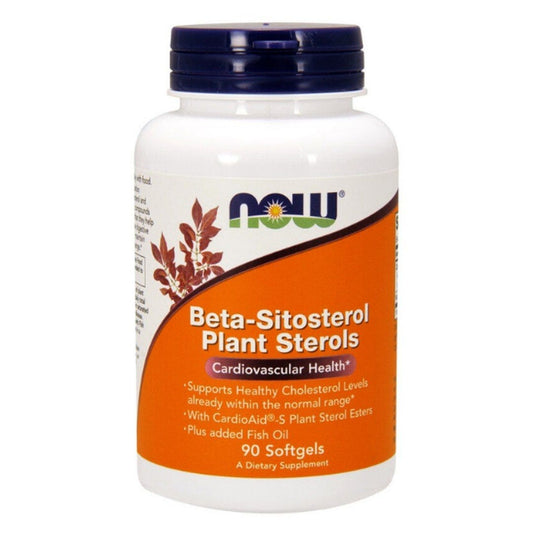 NOW Beta-Sitosterol – Natural Plant Sterols for Heart & Prostate Health - 90 Softgels